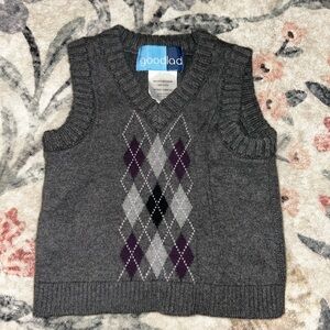 Good Lad Charcoal Argyle Sweater Vest